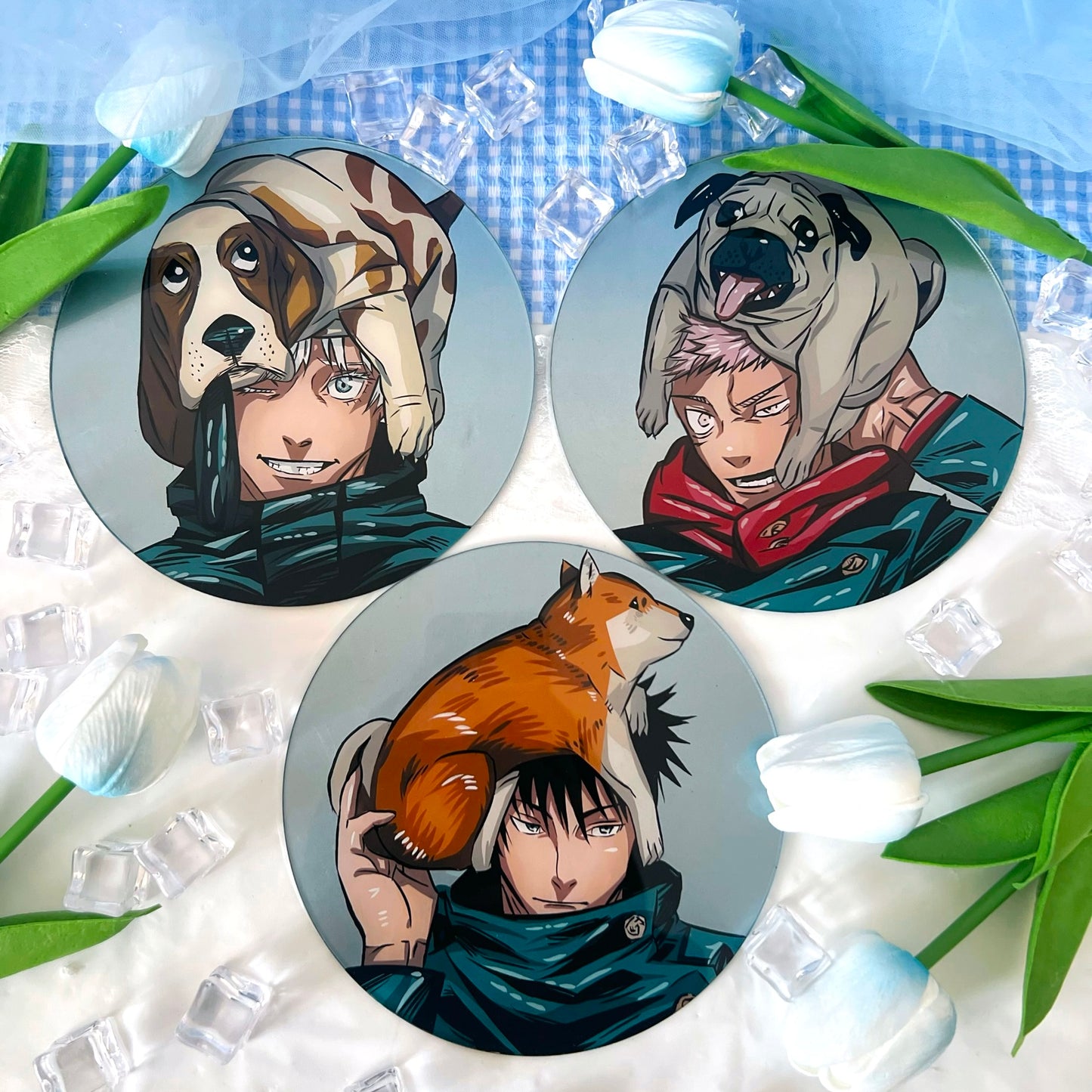 Jjk 🐾 Glasspainting Rond