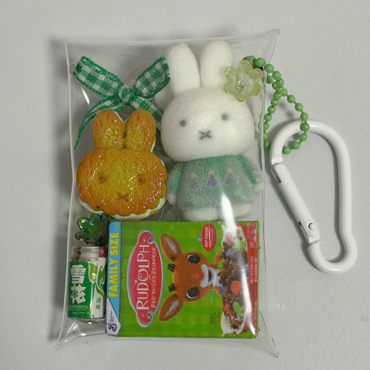 Miffy green 2 trinket pouch
