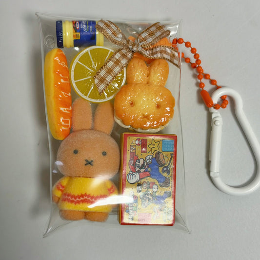 Miffy orange 2 trinket pouch