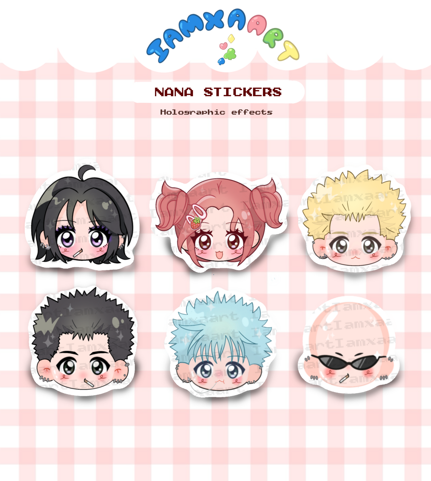 Nana head stickers