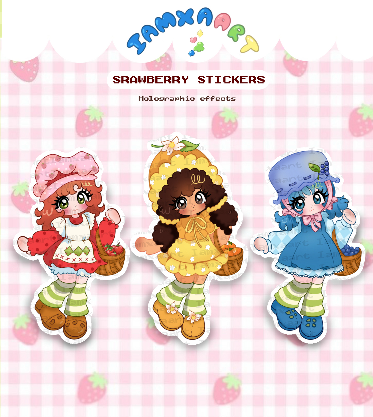 Strawberry shortcake stickers