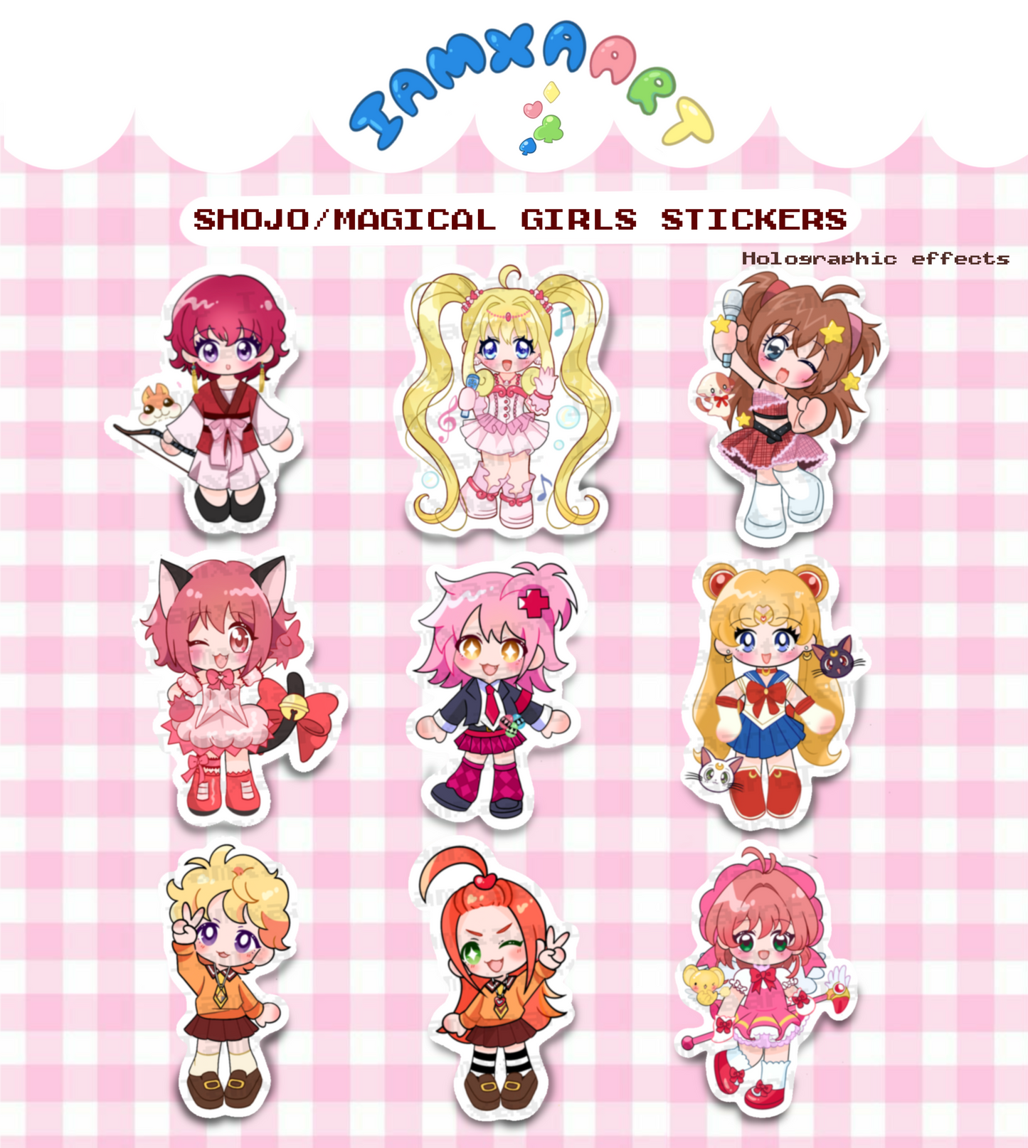 Shojo/Magical girls stickers