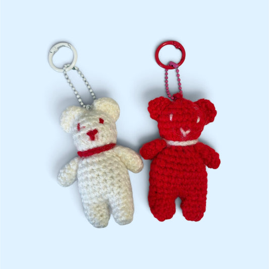 Crochet bear duo