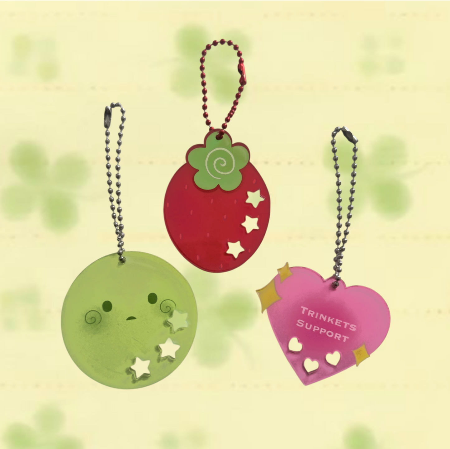 Trinkets holder keychain