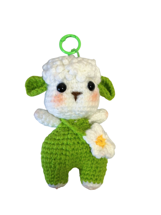 Green sheep crochet