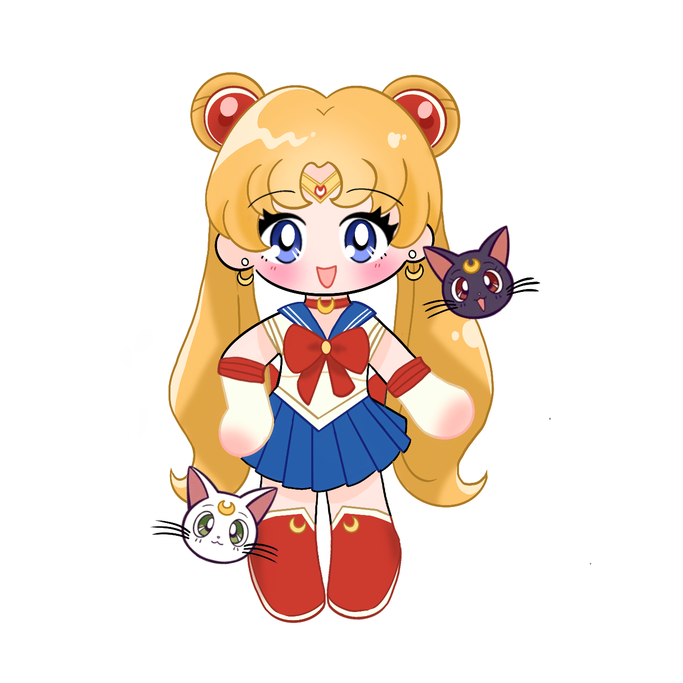 Shojo/magical girls keychain